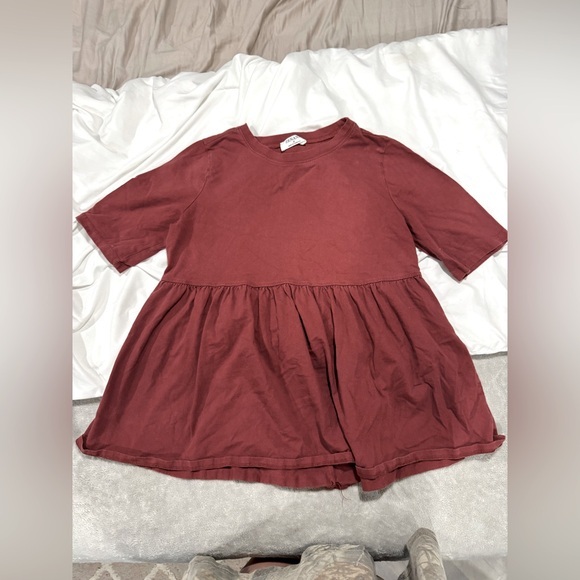 Zena Terracotta Short Sleeve Top - Picture 1 of 3